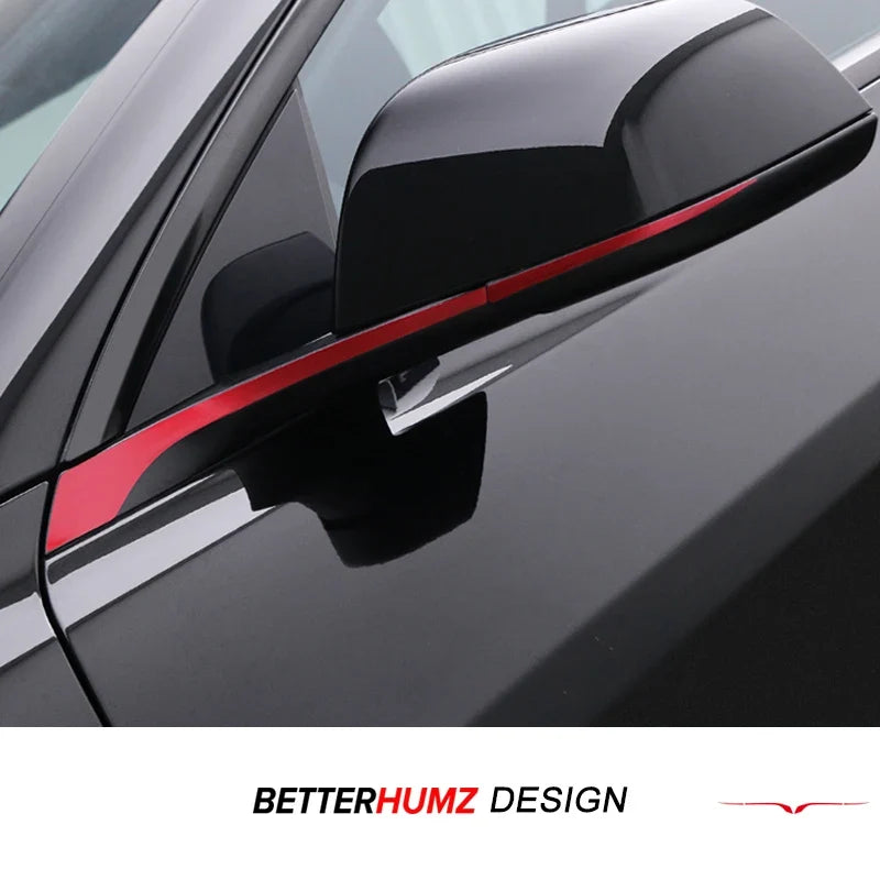 Rearview Mirror Trim Strip Decoration for Tesla Model 3 Highland / Model Y Juniper (2024) | PVC Cover