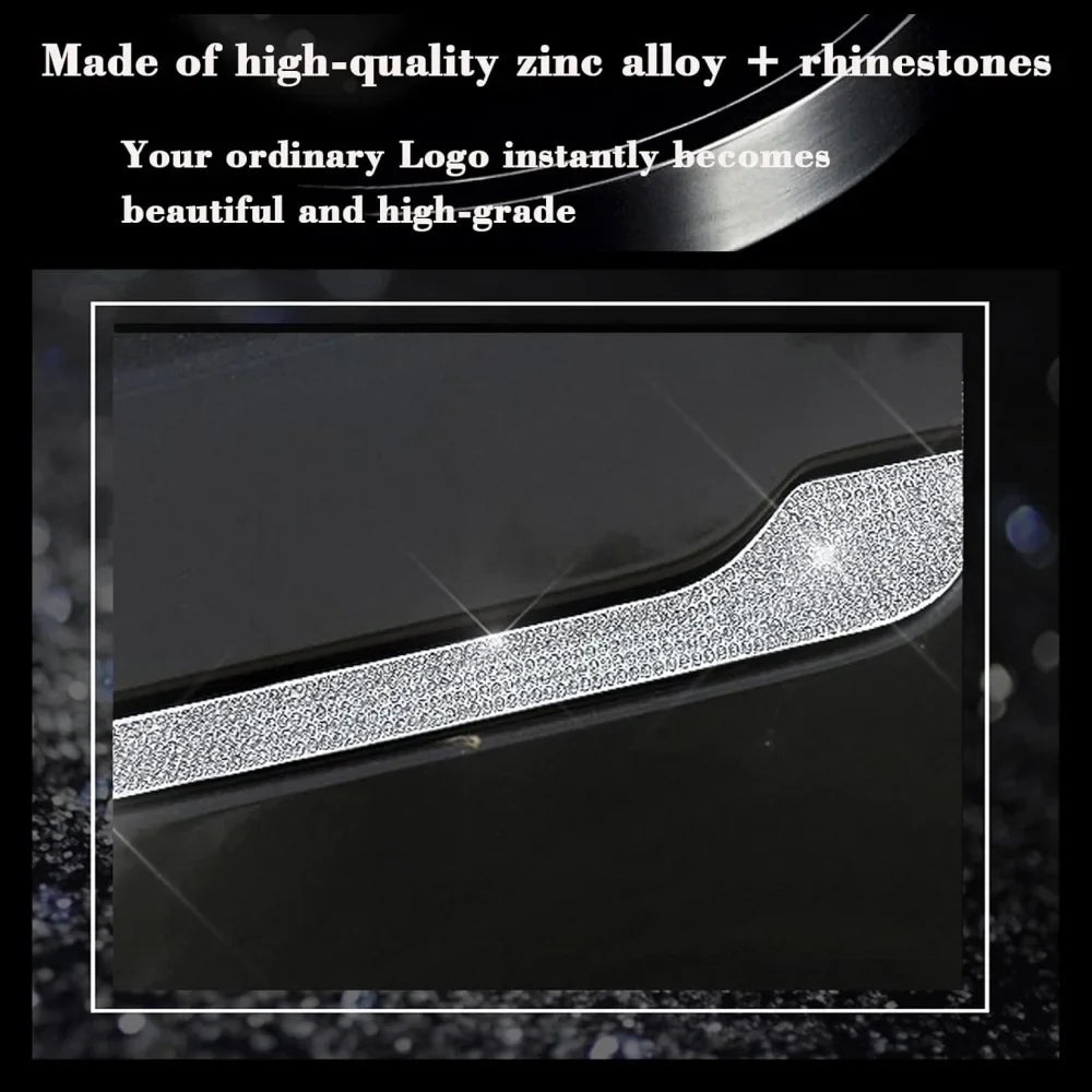 Bling Crystal Rhinestone Door Handle Cover for Tesla Model 3/Y | Trim